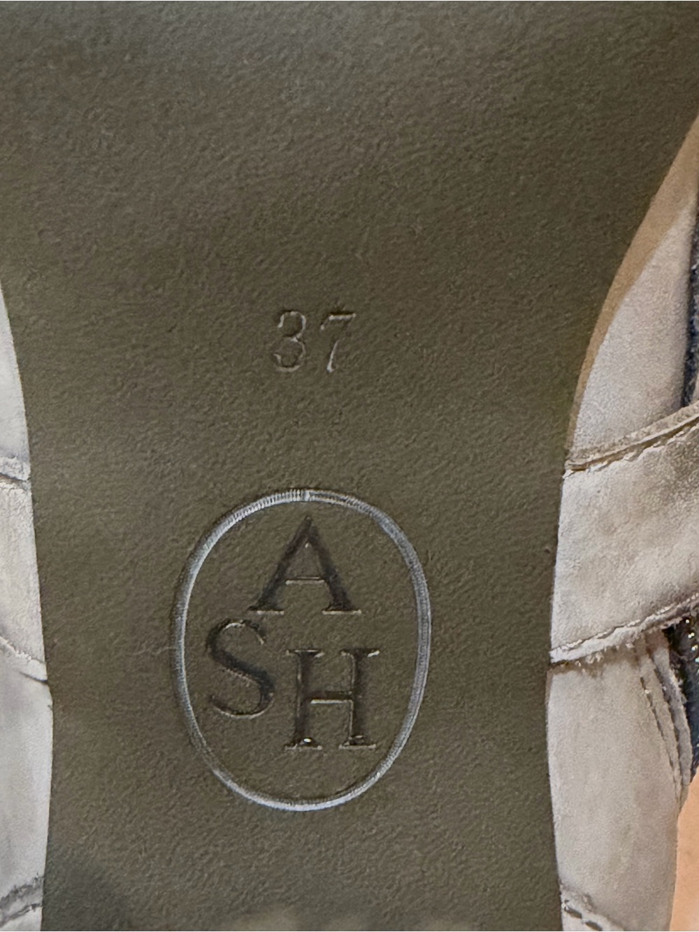 ASH Iona Grey Distressed Leather Buckle Boots size EU 37 / US 6.5-7 - Picture 12 of 12
